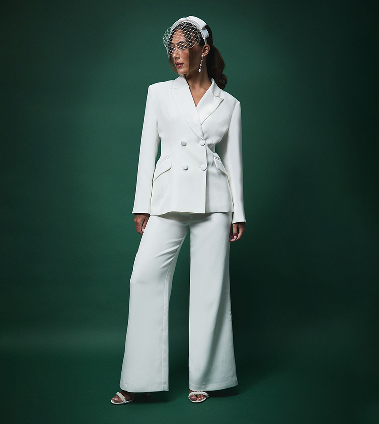 Lisa Tan Bridal Double Breasted Blazer