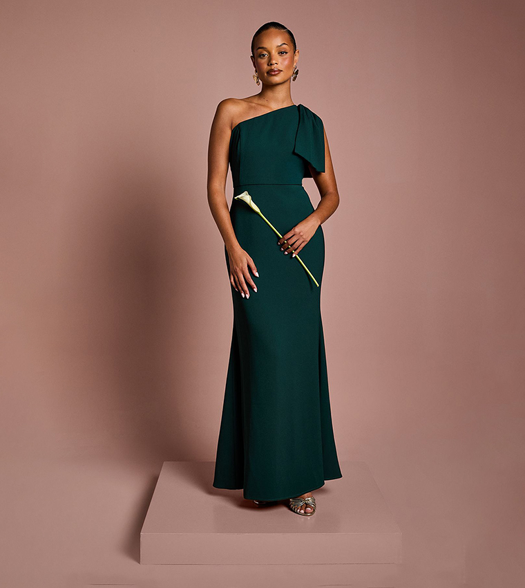 coast green bridesmaid dress Coast Sage Green Bridesmaid Dress A-line V-Neck Floor Length Short Sleeves  Chiffon Ruffles Split Long Bridesmaid Dresses Sage Green Size