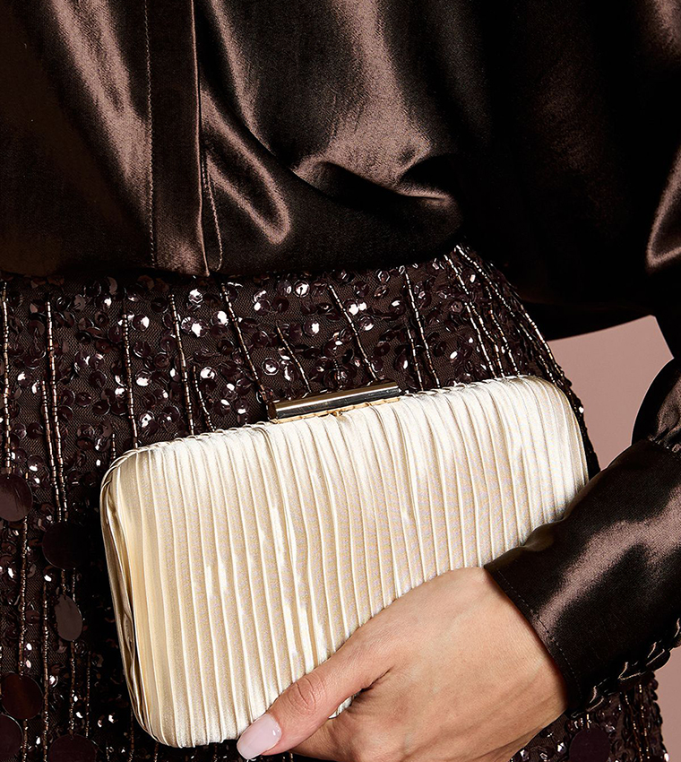 Bridal Brooke Satin Clutch Bag