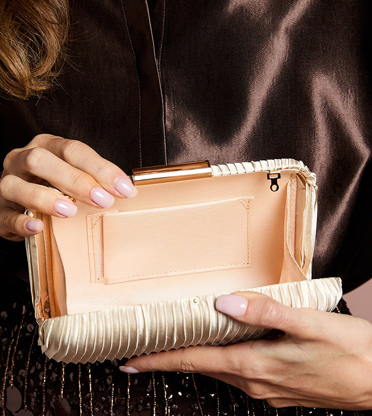 Bridal Brooke Satin Clutch Bag