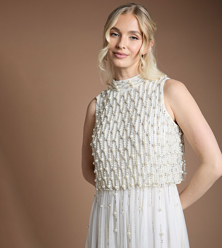 princess polly baby blue dress These beaded wedding dresses catch every ray of light, sparkling subtly in  person and glowing beautifully in photos. ✨ Obsessed with beaded lace? Save  this one for later! 🤩 Wedding Dresses Featured: main image 1