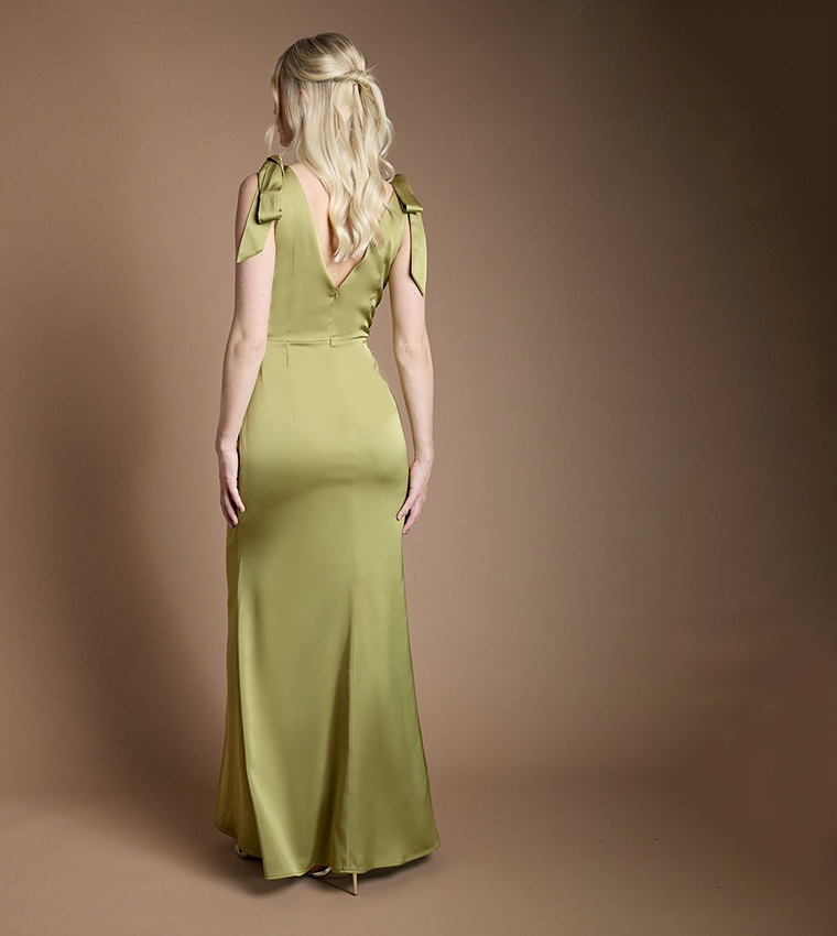 empire waist bridesmaid dress with sleeves Rewritten Women's Amelia Dress