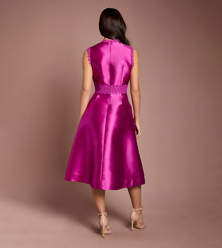 Twill Shiny Lace Dress
