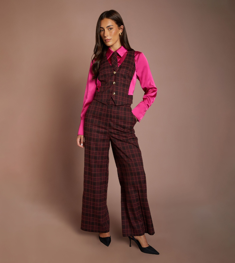 Solid Long Sleeves Satin Shirt