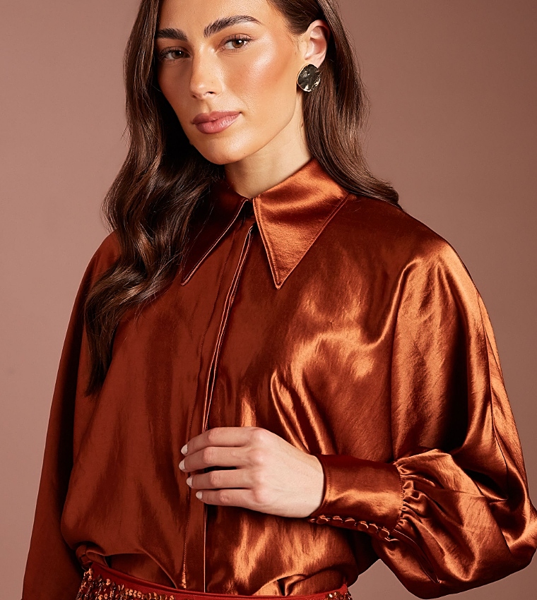 Long Sleeves Oversized Shirt