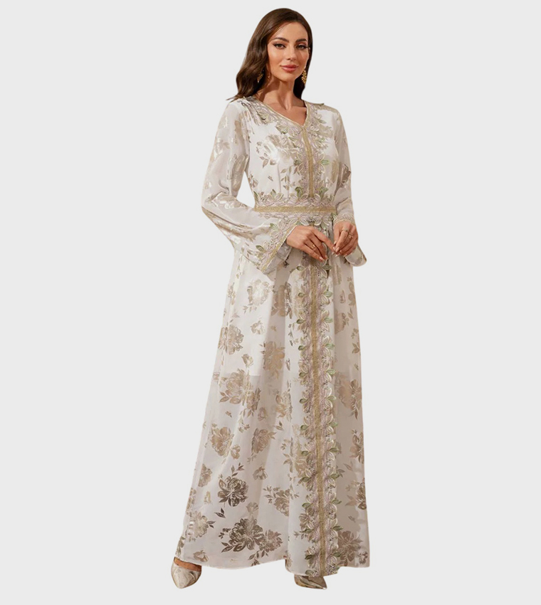 NOOR Gold-Filigree Heritage Jalabiya