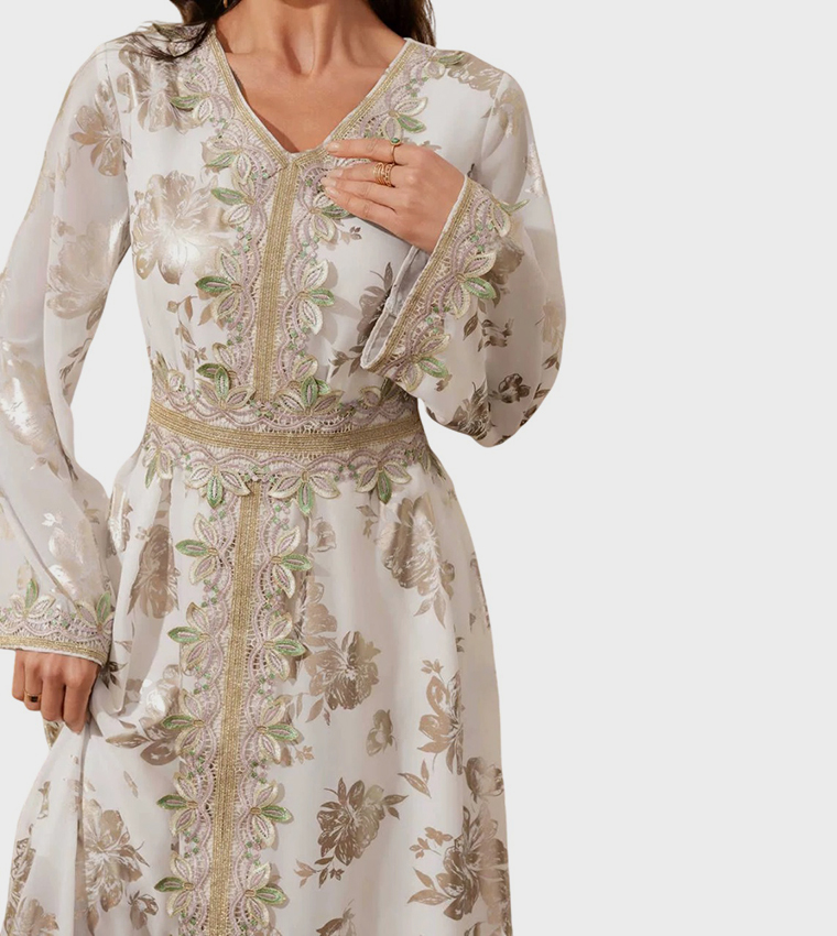 NOOR Gold-Filigree Heritage Jalabiya