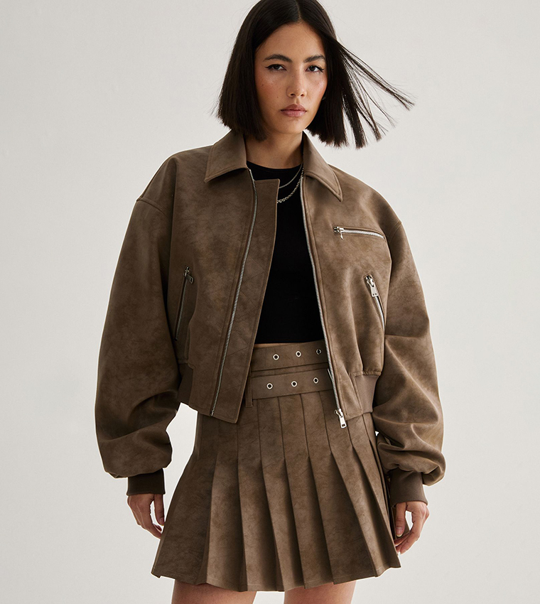 Nasty Gal  Casual Jackets - Brown Casual Jackets