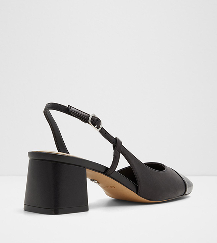 BIALLE Cap Toe Slingback Pumps