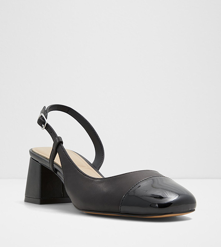 BIALLE Cap Toe Slingback Pumps
