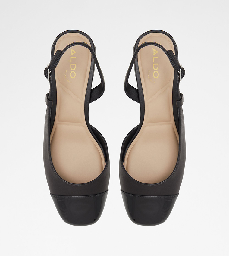 BIALLE Cap Toe Slingback Pumps