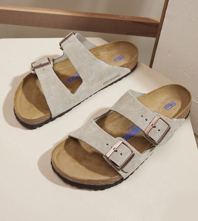 Arizona Taupe Suede Soft Footbed