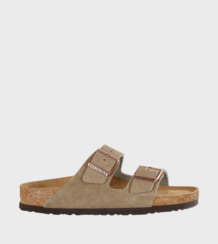 Arizona Taupe Suede Soft Footbed