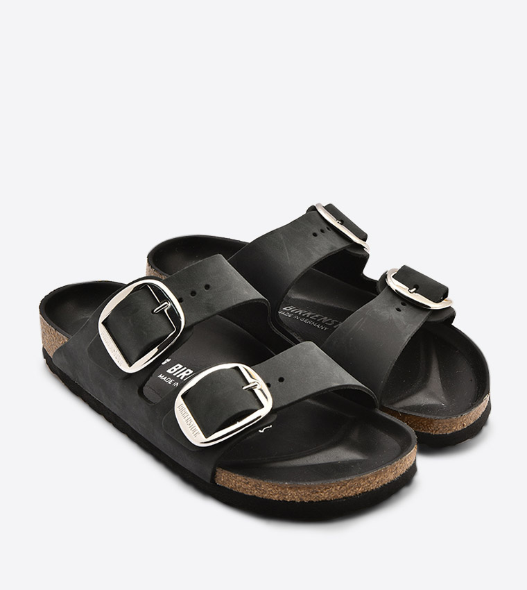 Arizona Big Buckle Oiled Leather Sandals