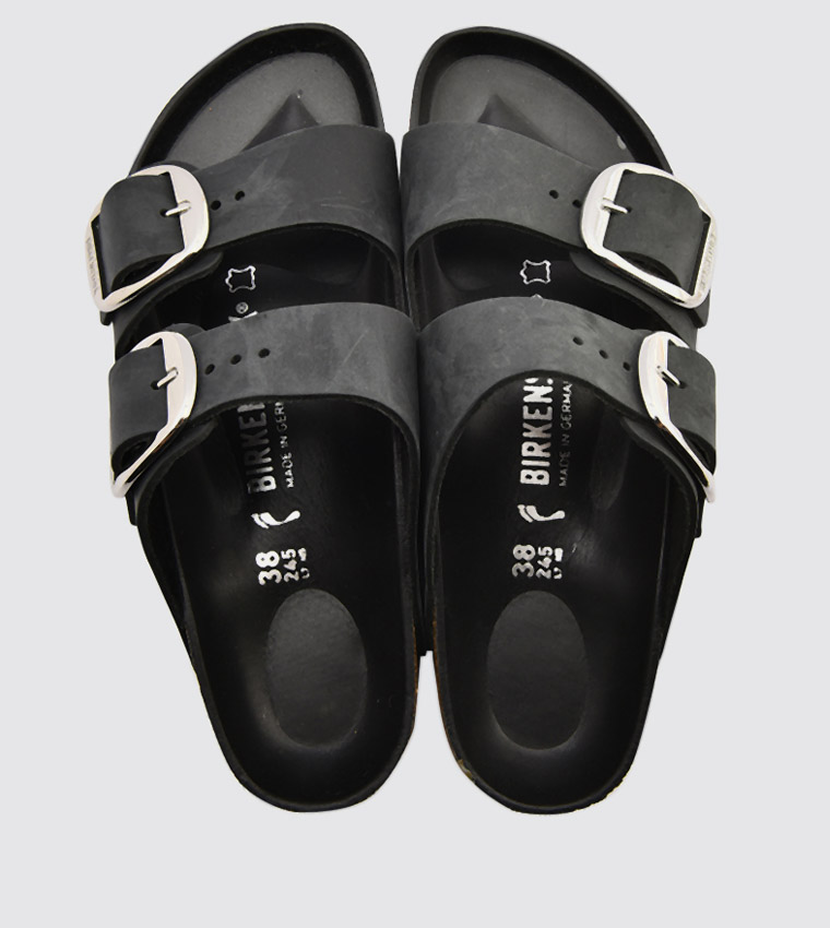 Arizona Big Buckle Oiled Leather Sandals