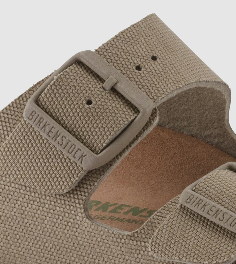 NEW BIRKENSTOCK men\'s arizona rivet logo vegan sandals in faded khaki Birkenstock Men main image 4
