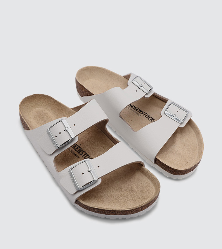 Buckle Detailed Dual Strap Sandals