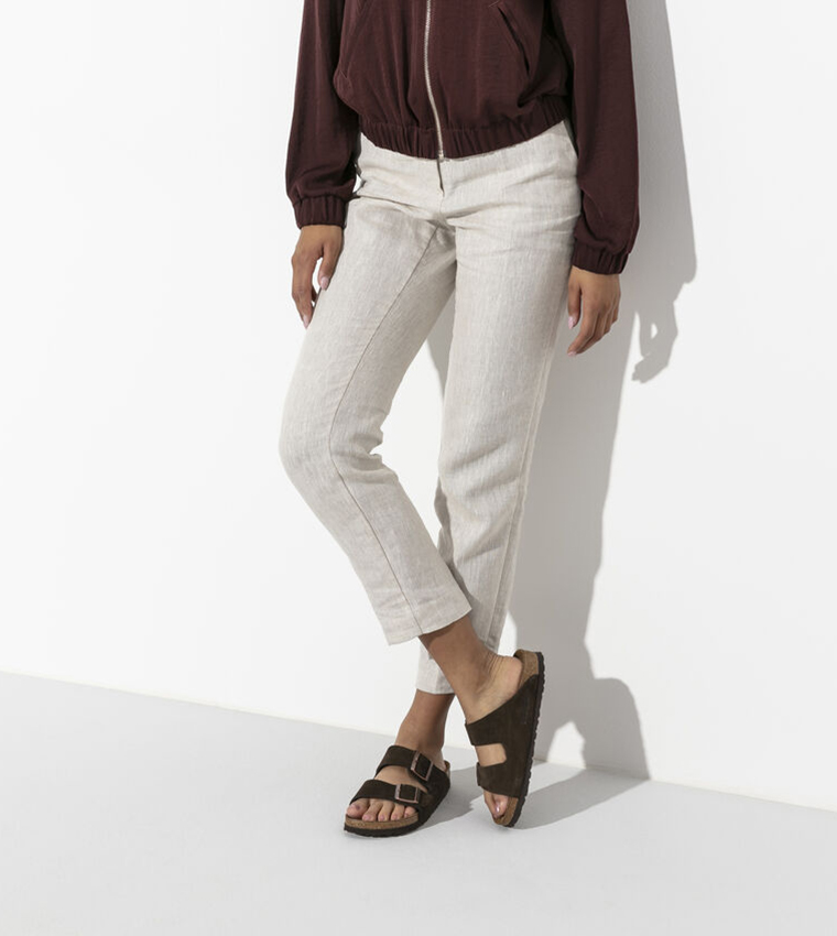 Birkenstock  Flat Sandals - Brown Slides