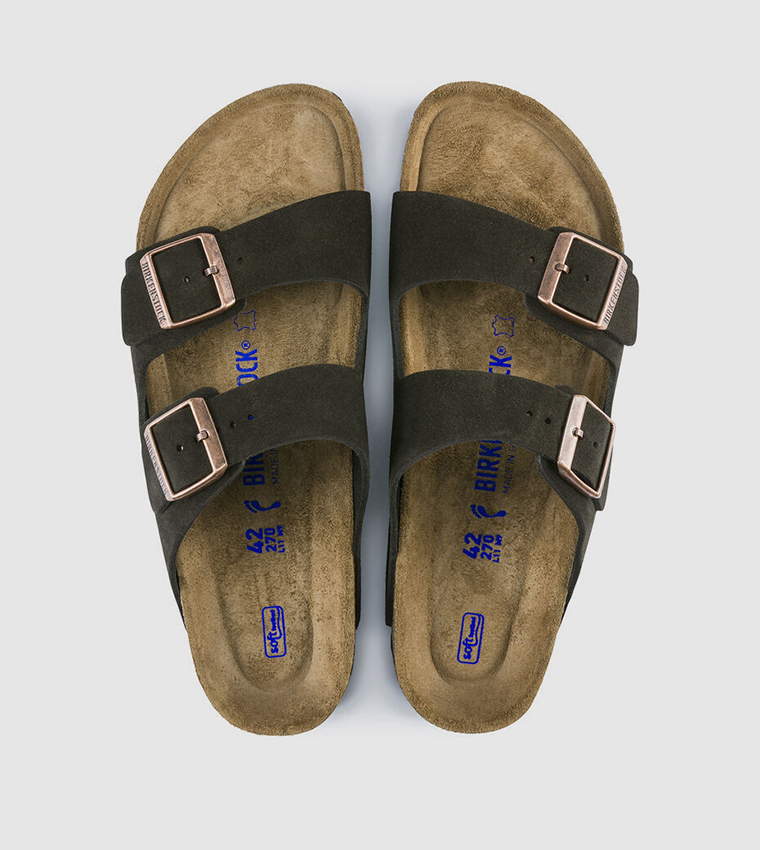 Birkenstock  Flat Sandals - Brown Slides