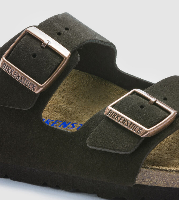 Birkenstock  Flat Sandals - Brown Slides