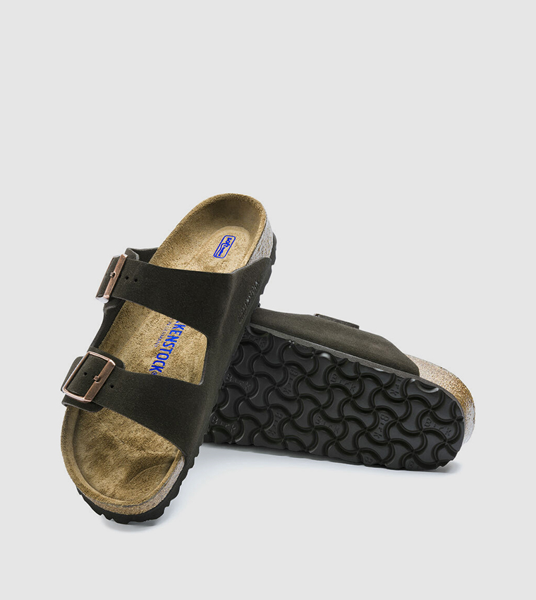 Birkenstock  Flat Sandals - Brown Slides