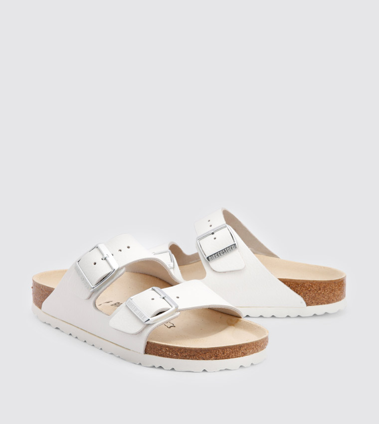 Birkenstock  Flat Sandals - White Sandals