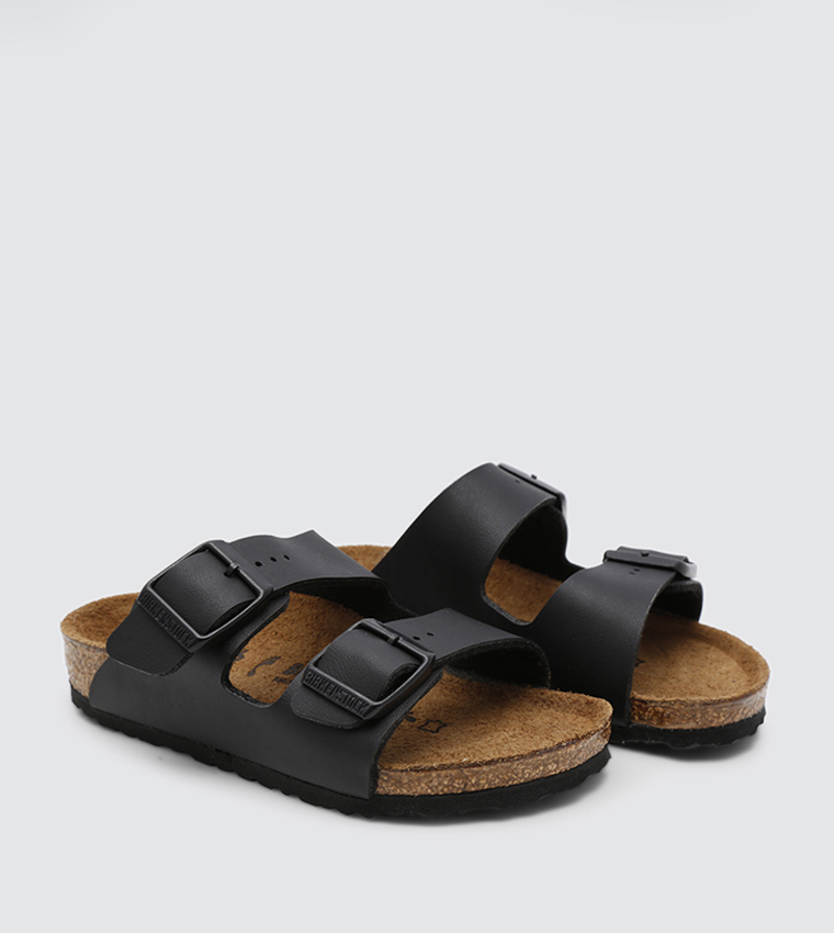 Arizona Two Strap Sandals - Black BKARIZONA-555123K