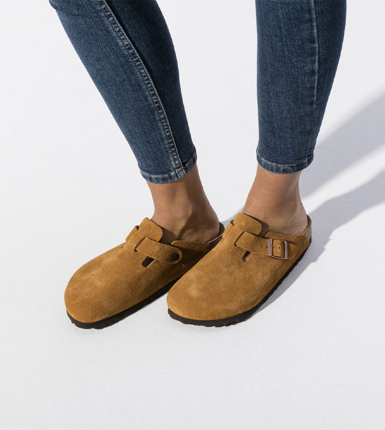 Boston SFB Suede Leather Mules