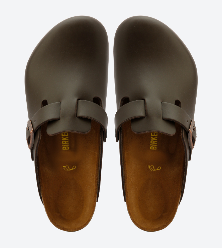 Boston Round Toe Clogs - Dark Brown BKBOSTON-60101