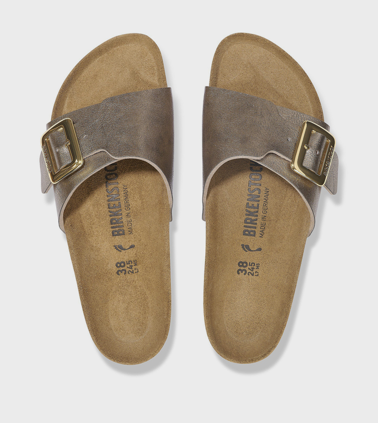 بيركنستوك  الصنادل المسطحة - بيج Flat Sandals