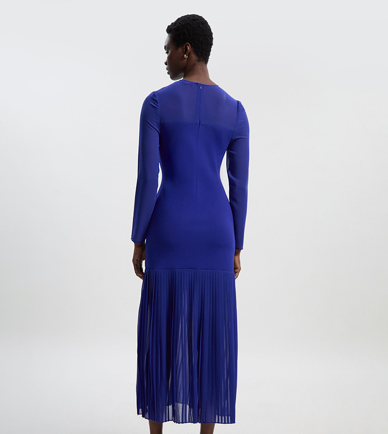 karen millen blue midi dress Crystal Embellished Jersey Midi Dress (Women)