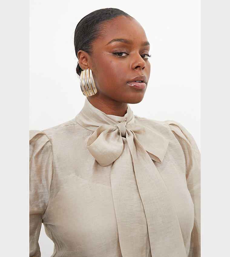 توب منسوج كتان واسع