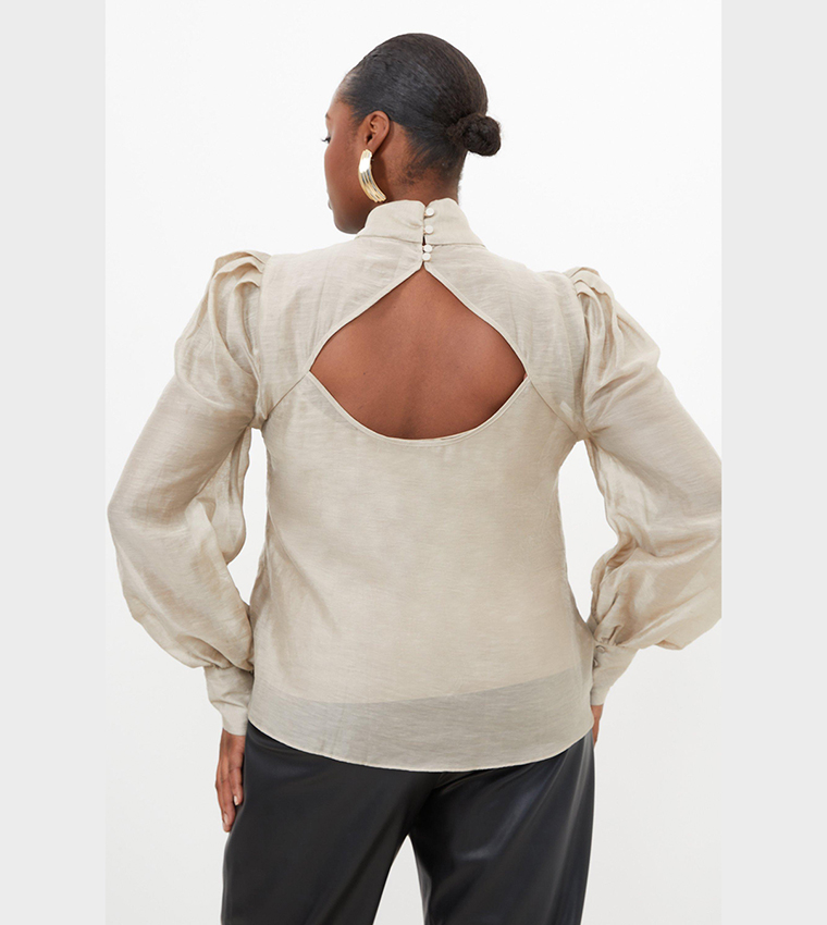 توب منسوج كتان واسع