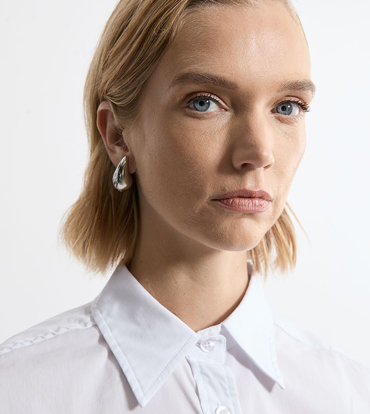 Tailored Cotton Button Through Shirt