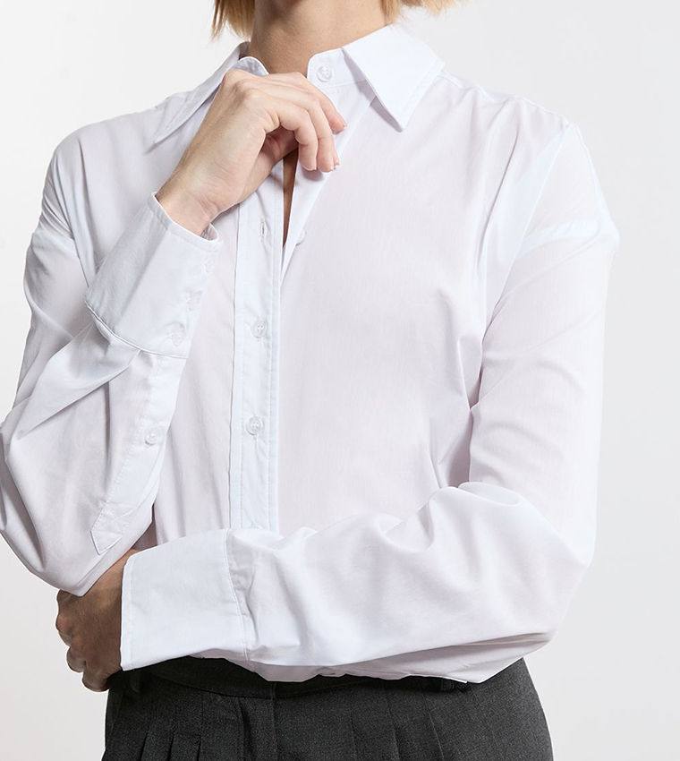Tailored Cotton Button Through Shirt
