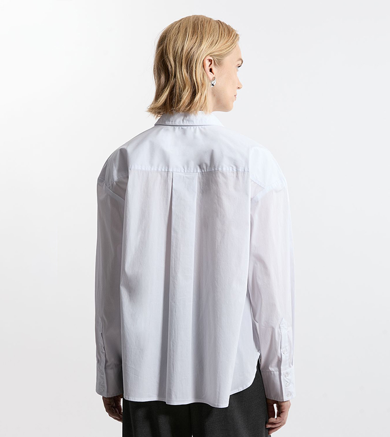 Tailored Cotton Button Through Shirt