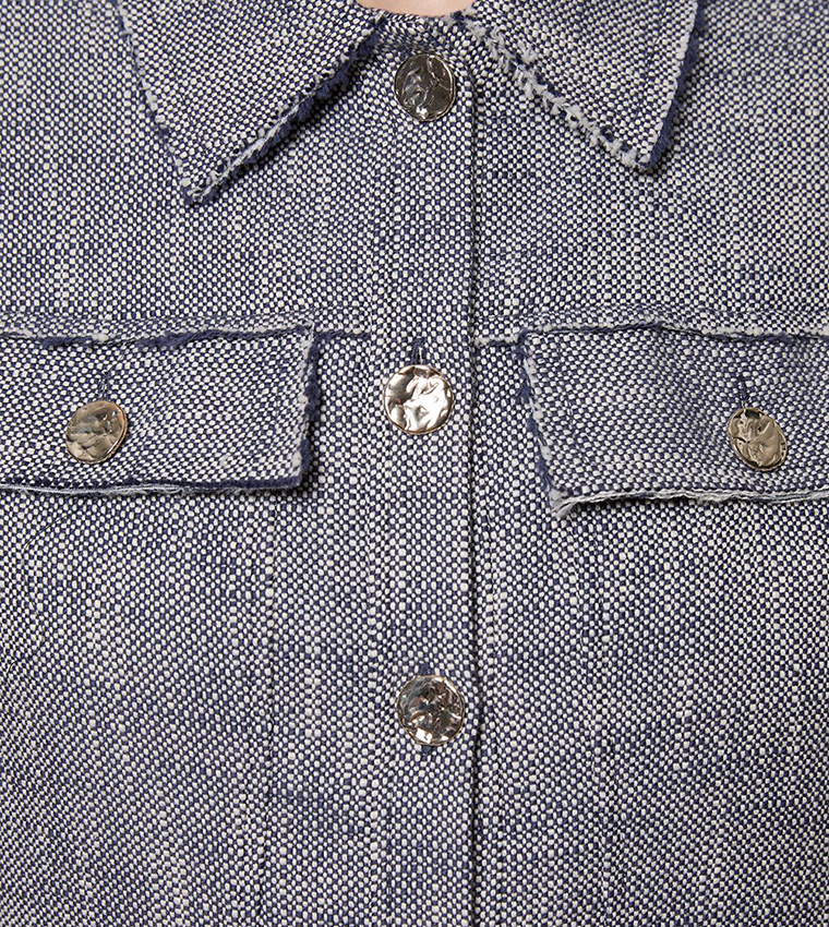 Petite Spring Tweed Tailored Mini Dress - Non Returnable