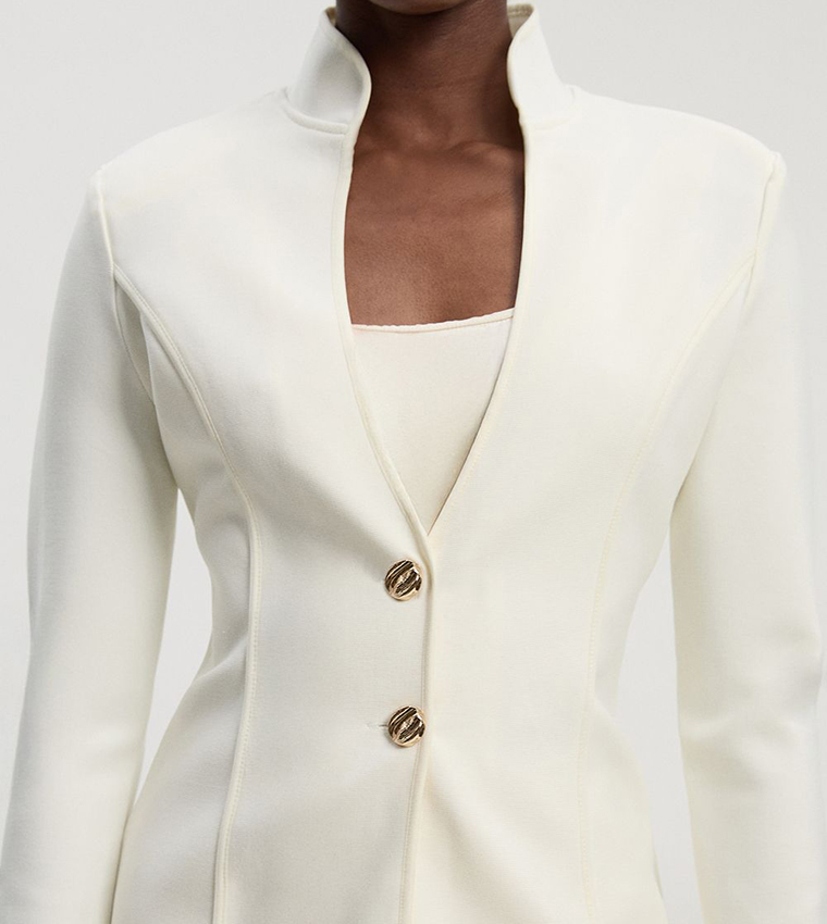 Figure Form Bandage Knit Jacket