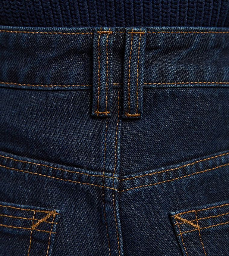 Petite High Waist Straight Fit Jeans