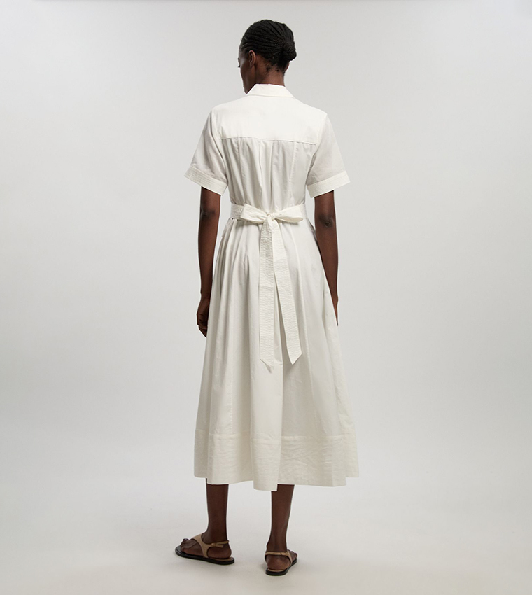 فستان ميدي قطن أورجاندي 