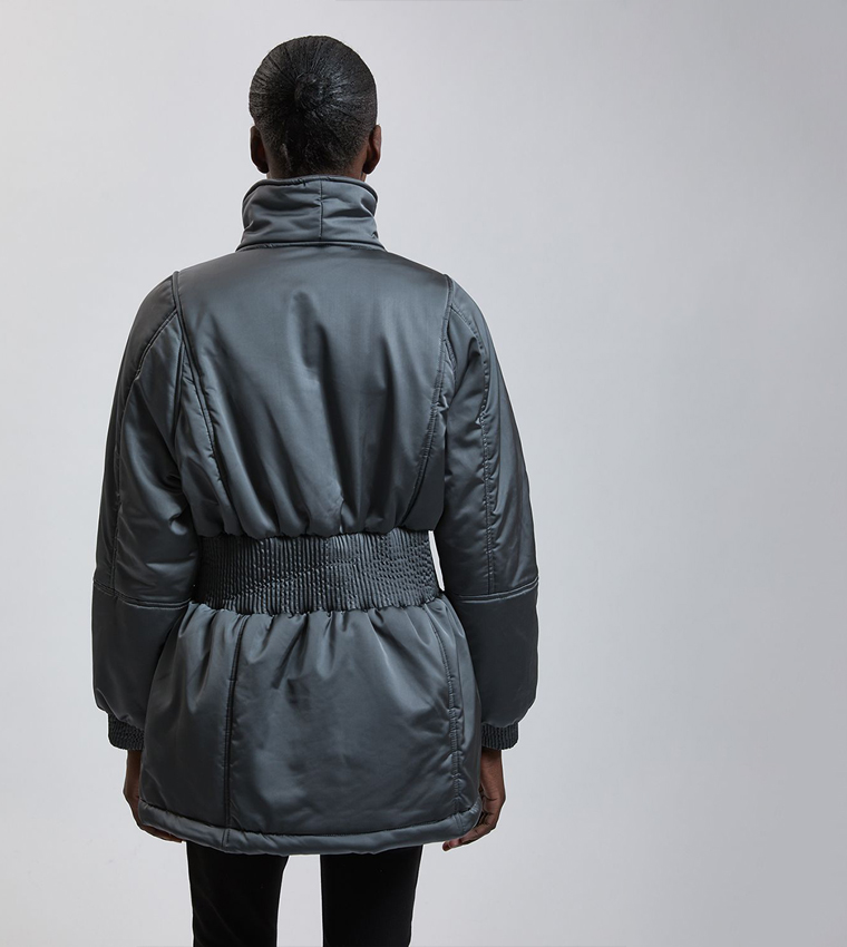 Padded Cinched Coat