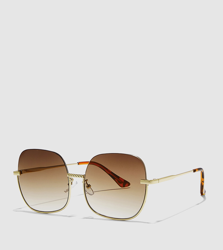 Geo Full Rim Square Sunglasses