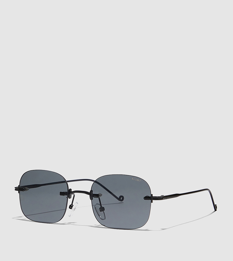 Angelina Rimless Square Sunglasses