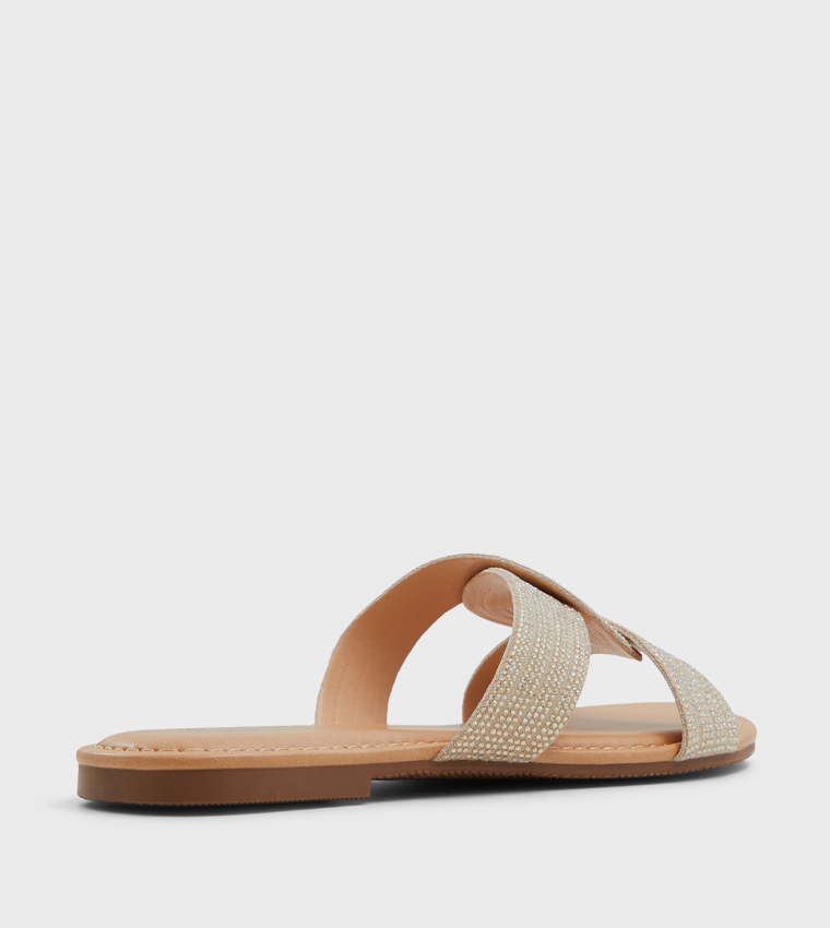 BLISSS Embellished Flat Sandals