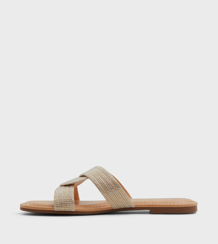 BLISSS Embellished Flat Sandals