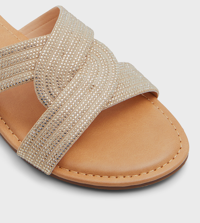 BLISSS Embellished Flat Sandals