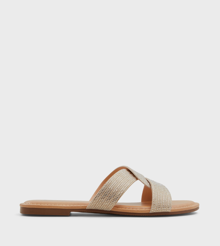 BLISSS Embellished Flat Sandals