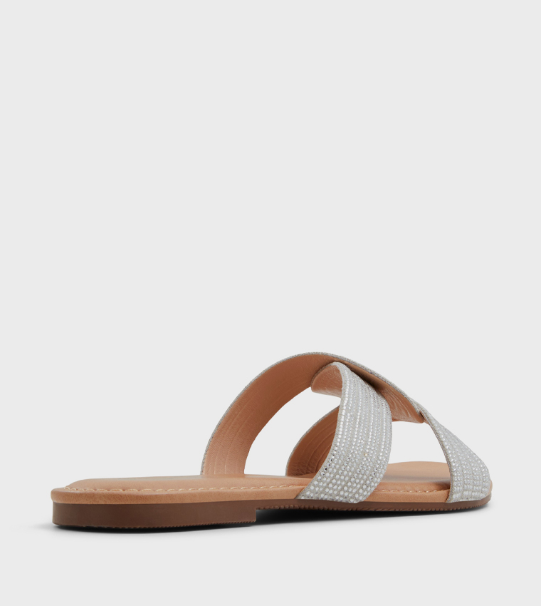 BLISSS Embellished Flat Sandals
