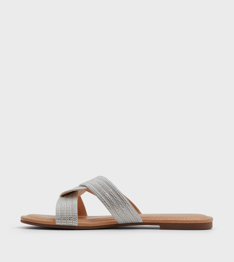 BLISSS Embellished Flat Sandals