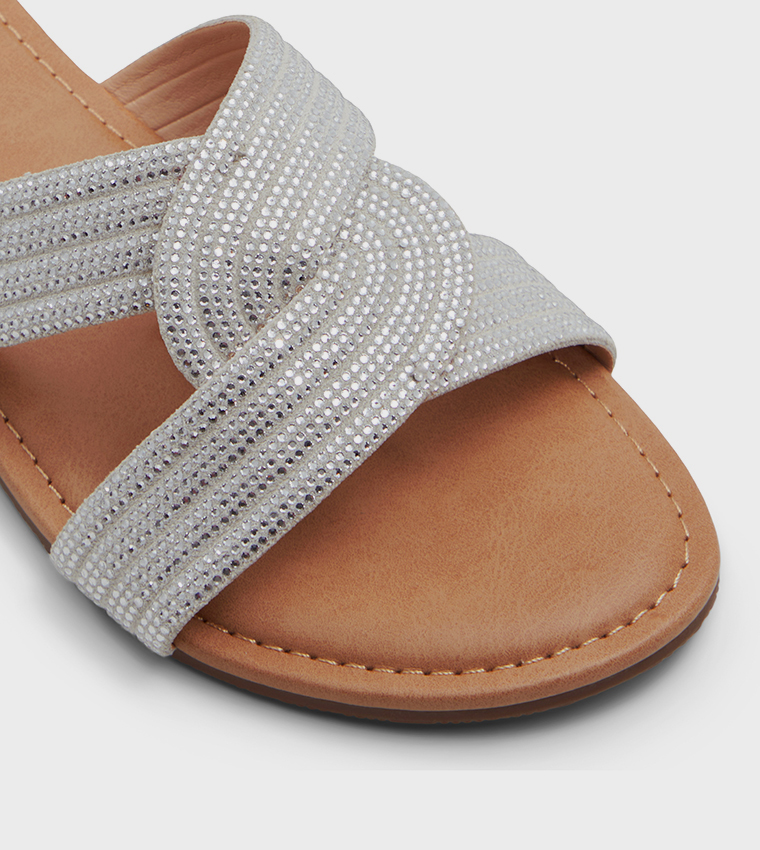 BLISSS Embellished Flat Sandals